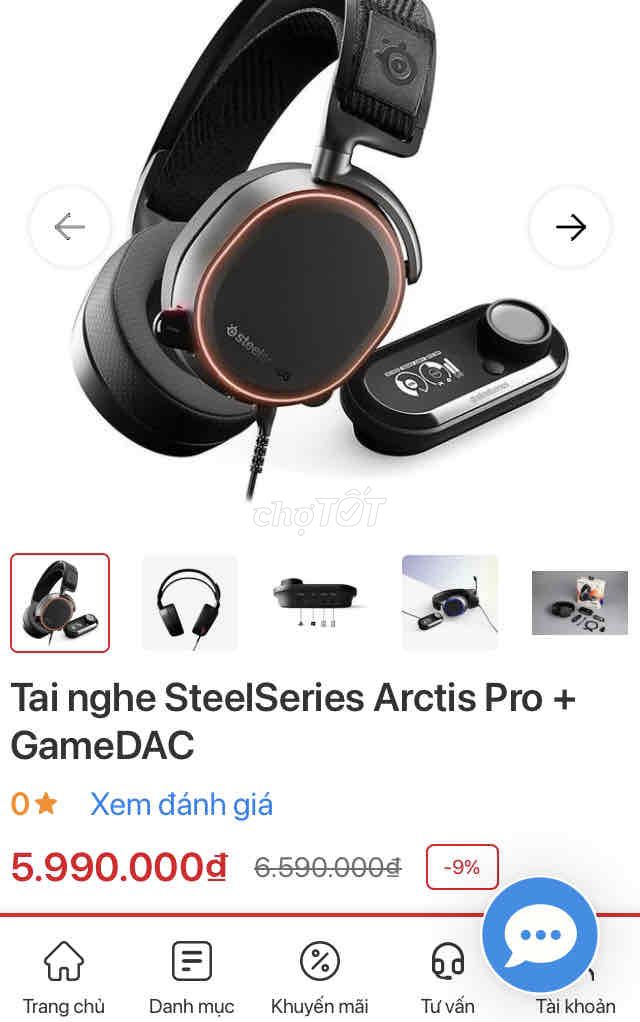 Tai Game Vip Đan Mạch Arctis Pro + DAC giá mới 6tr
