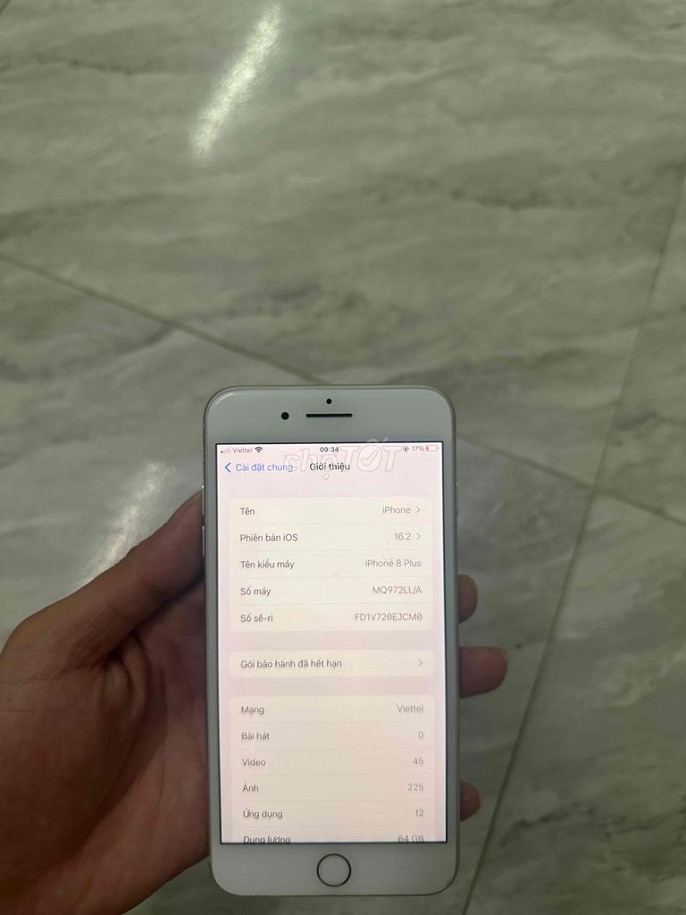 iPhone 8 Plus 64GB Trắng. Mua bán Điện thoại tại Quận Bắc Từ Liêm Hà Nội được đăng bởi Huii az hình 1