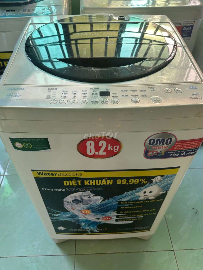 Máy giặt Toshiba 8.2kg Trắng Đã dùng. Mua bán Máy giặt tại Quận Bình Thuỷ Cần Thơ được đăng bởi Hoa Nguyen hình 1