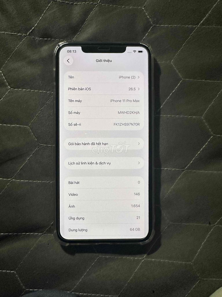 Apple iPhone 11 Pro Max 64GB Vàng. Mua bán Điện thoại tại Quận Hà Đông Hà Nội được đăng bởi Vì Tuấn hình 1