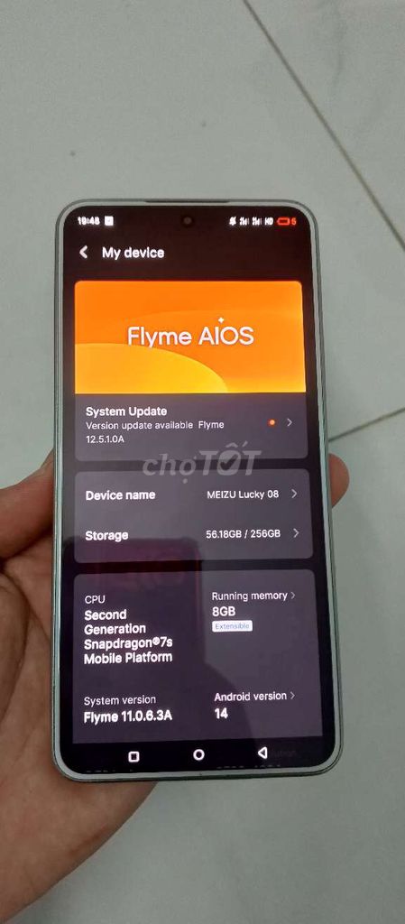 Meizu Lucky 08 256GB. Mua bán Điện thoại tại Quận 1 Tp Hồ Chí Minh được đăng bởi Lê Bảo Trung  hình 1
