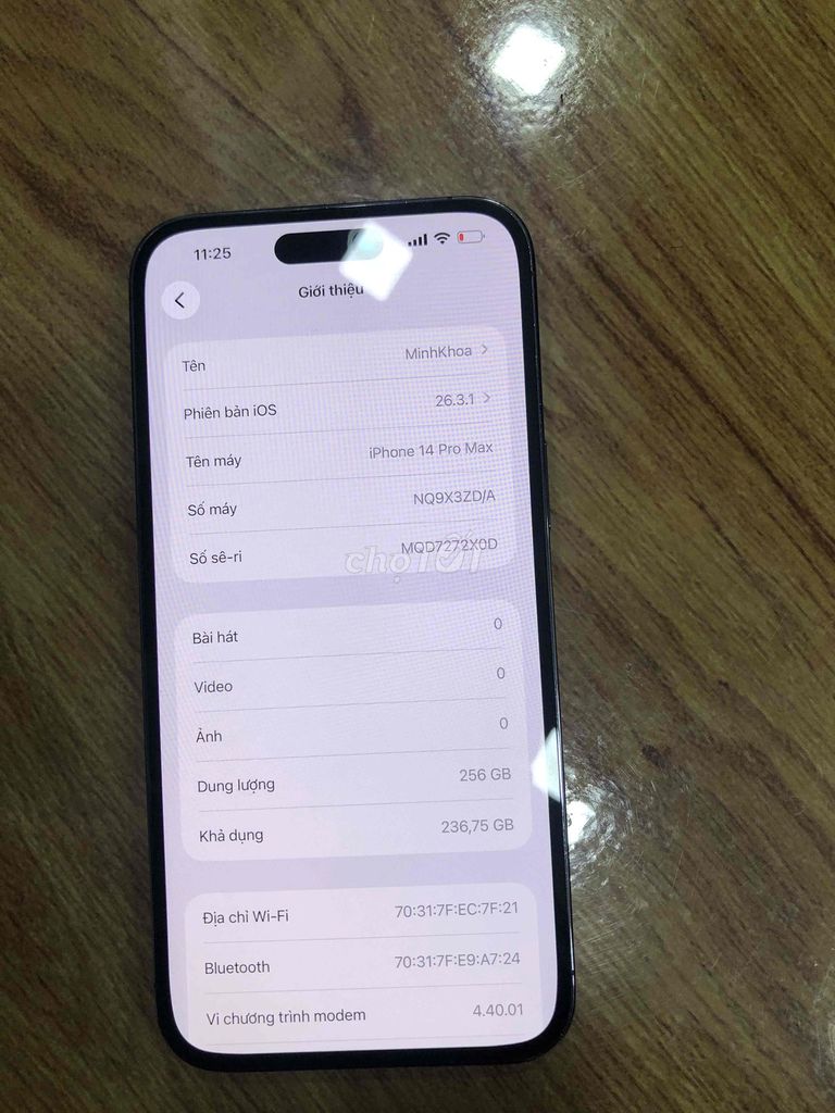Apple iPhone 14 Pro Max 256GB Tím. Mua bán Điện thoại tại Quận 12 Tp Hồ Chí Minh được đăng bởi Minh Khoa hình 1