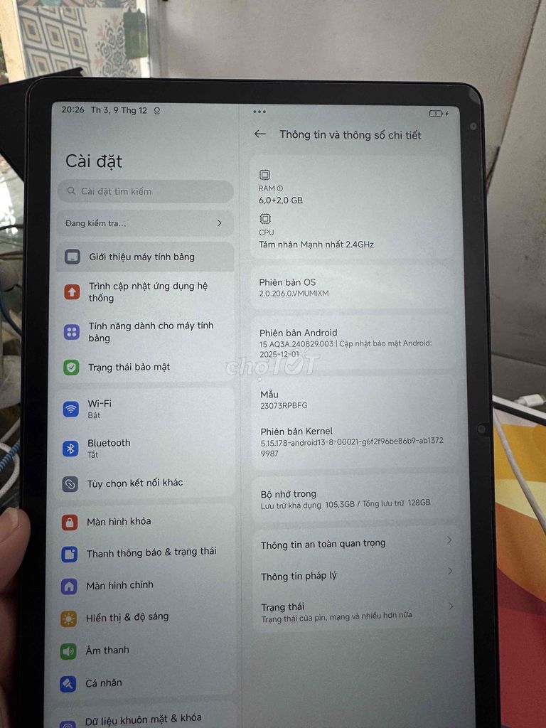 Xiaomi Redmi Pad SE 6GB/128GB Xám. Mua bán Máy tính bảng tại Quận Đống Đa Hà Nội được đăng bởi Lê Khuyến hình 1