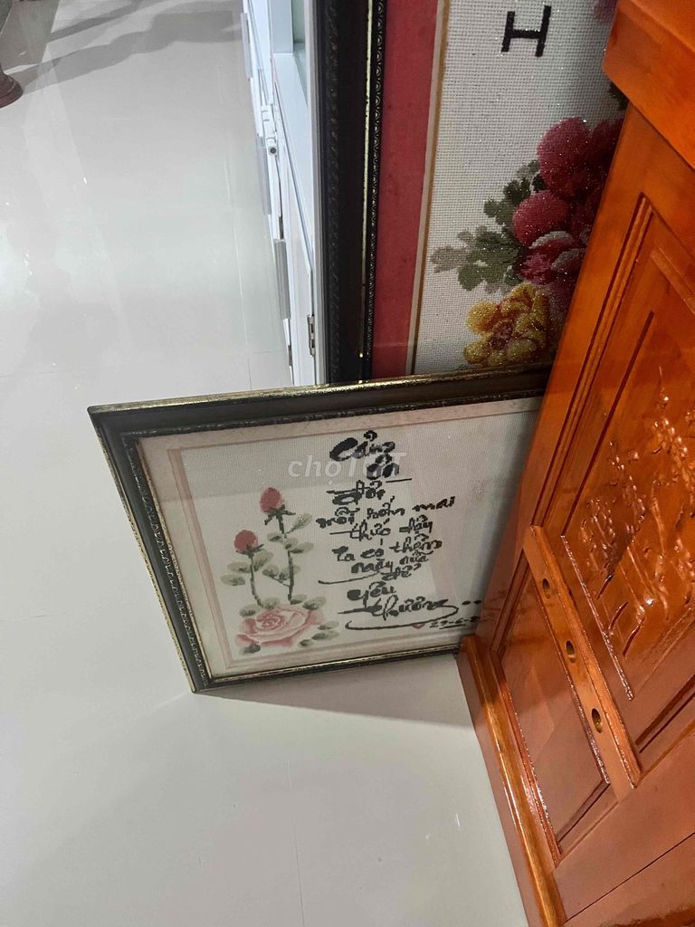 Tranh thêu chữ thập 2 bức. Mua bán Đồ sưu tầm, đồ cổ tại Thành phố Phan Thiết Bình Thuận được đăng bởi hoàng anh hình 1