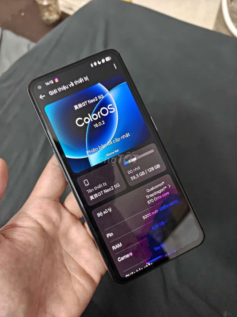 Realme GT Neo 2 Xanh 128GB. Mua bán Điện thoại tại Quận Cầu Giấy Hà Nội được đăng bởi Tuấn Trịnh hình 1