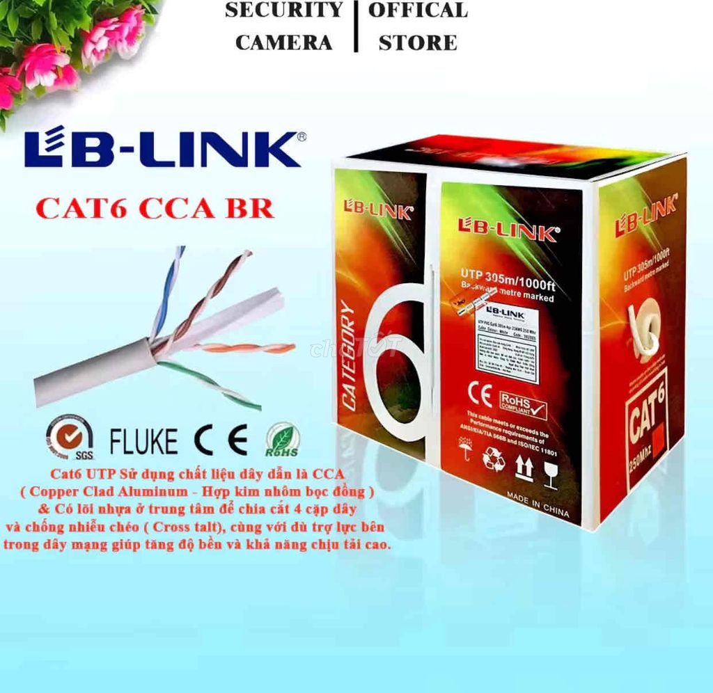 Cáp mạng LB-LINK Cat6 Trắng. Mua bán Phụ kiện (Màn hình, Chuột...) tại Quận Thanh Khê Đà Nẵng được đăng bởi  LAPTOP pc  hình 1