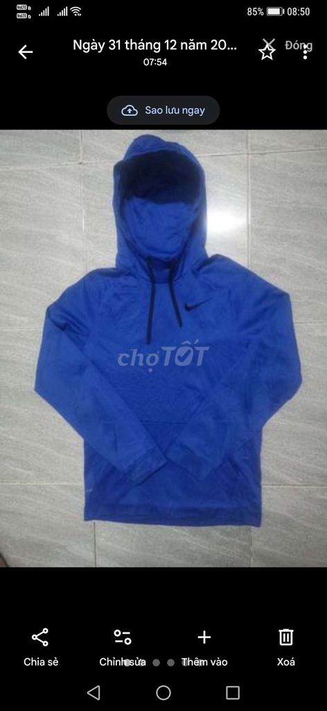 Áo hoodie thể thao Nike Dri-Fit Xanh U.S form Xs. Mua bán Quần áo tại Quận Gò Vấp Tp Hồ Chí Minh được đăng bởi LinhVo2handsShop hình 1