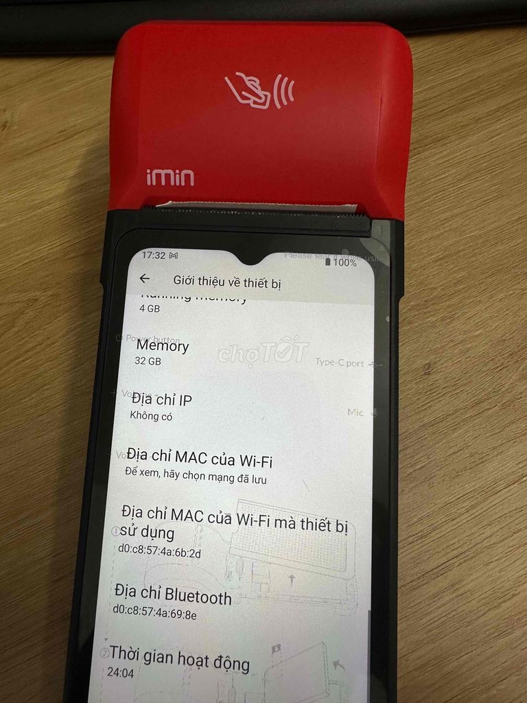 MÁY POS BÁN HÀNG IMIN SWIFT 2 PRO (4G-32G-NFC)
