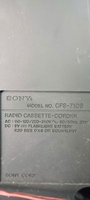 Bán đài cassette Sony CFS 710. Mua bán Tivi, Âm thanh tại Quận Tân Bình Tp Hồ Chí Minh được đăng bởi hồ hoàng triều