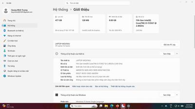 Bán laptop HP Pavilion i5 gen 11 8GB/512GB