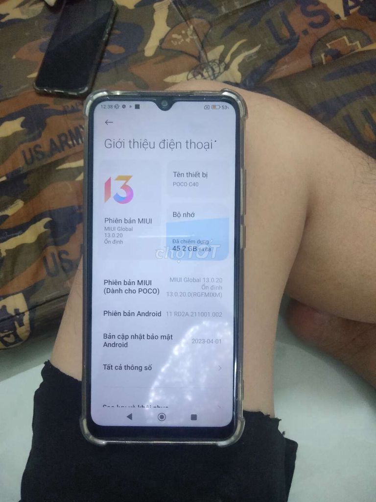 Xiaomi Poco C40 Xám. Mua bán Điện thoại tại Quận 8 Tp Hồ Chí Minh được đăng bởi thiện tâm  hình 1