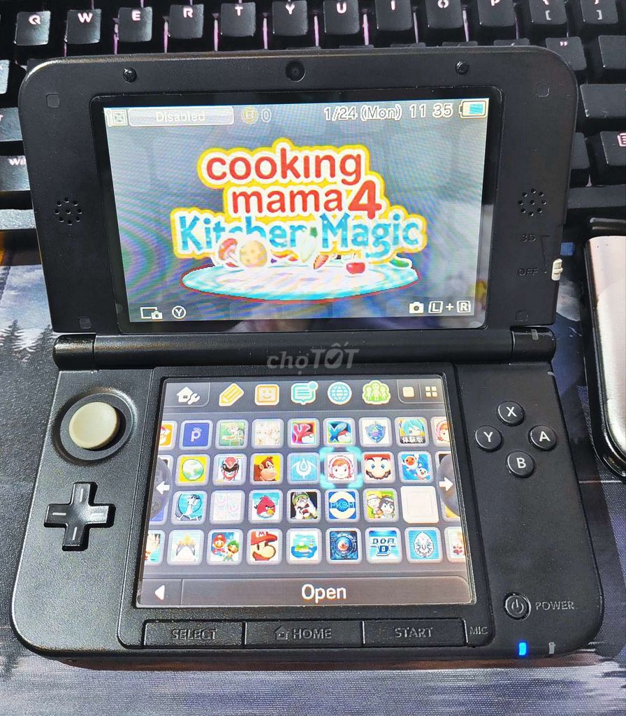 Nintendo Old 3DS LL Đen - Hack - 64GB + Sạc Bút Ốp. Mua bán Thiết bị chơi game tại Quận 3 Tp Hồ Chí Minh được đăng bởi Nguyễn Hoàng Thanh Tiến hình 1