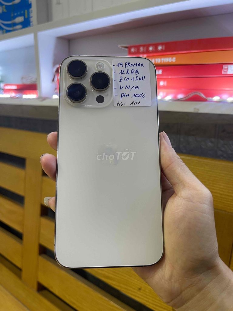14 Pro Max 128GB Vàng VN/A Zin All , Full chức. Mua bán Điện thoại tại Quận Lê Chân Hải Phòng được đăng bởi Huy Tưởng Mobile hình 1