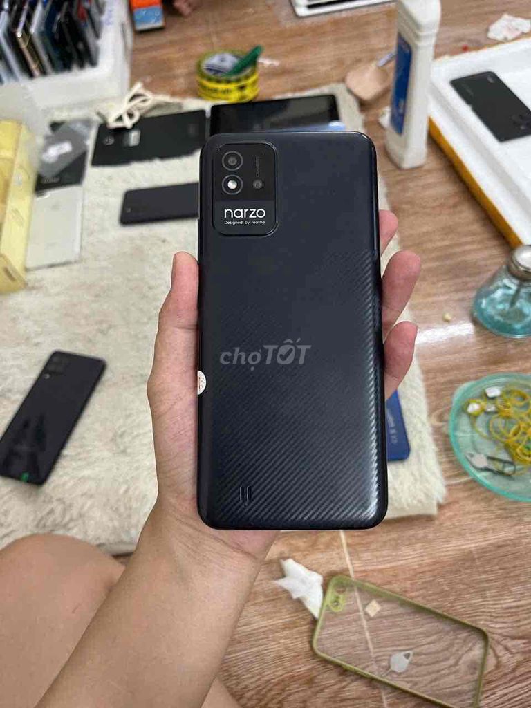 narzo 50i,4/64,full cn,sọc cam,màn nứt kính. Mua bán Điện thoại tại Thành phố Thủ Dầu Một Bình Dương được đăng bởi Phước Mobile hình 1