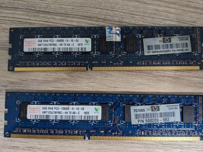 Bán 2 thanh RAM 2GB DDR3 (2Rx8 PC3 - 10600E)