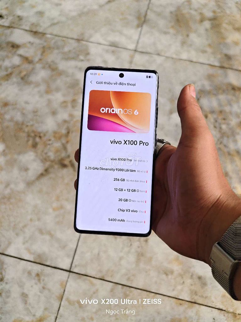 Vivo X100 Pro 256GB Cam 12GB. Mua bán Điện thoại tại Quận 10 Tp Hồ Chí Minh được đăng bởi Trắng hình 1