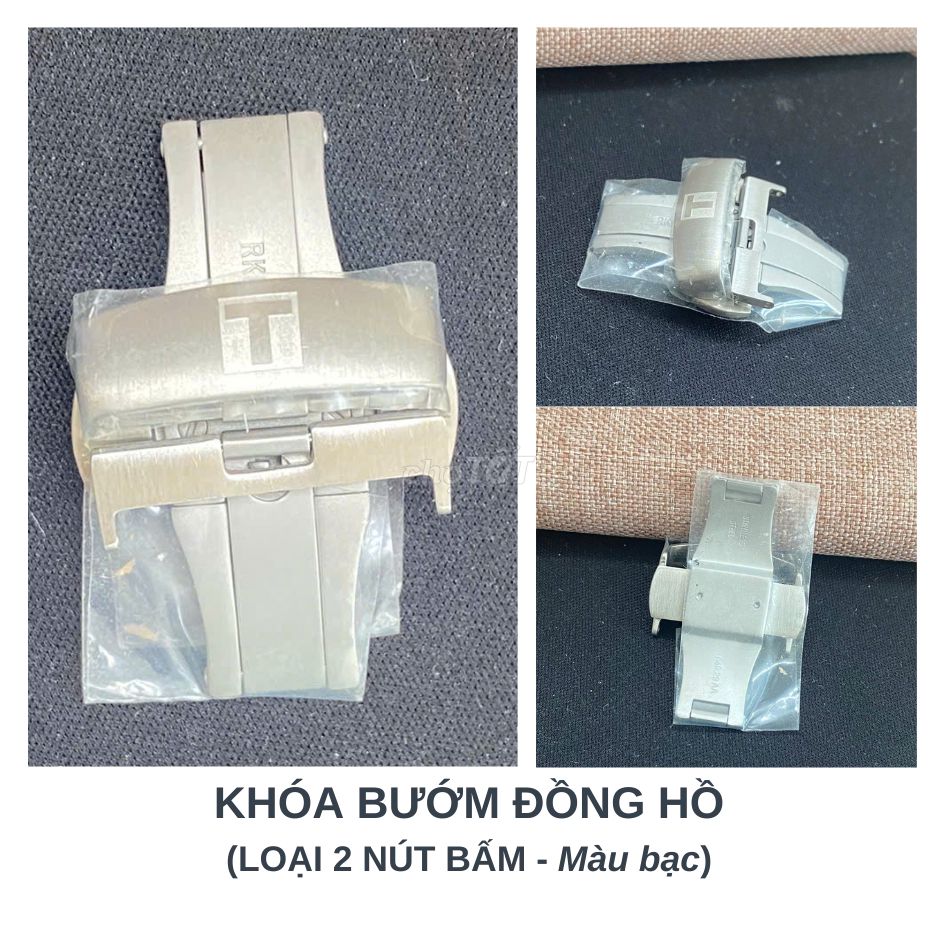 Khóa bướm đồng hồ (loại 2 nút bấm) - 3 màu