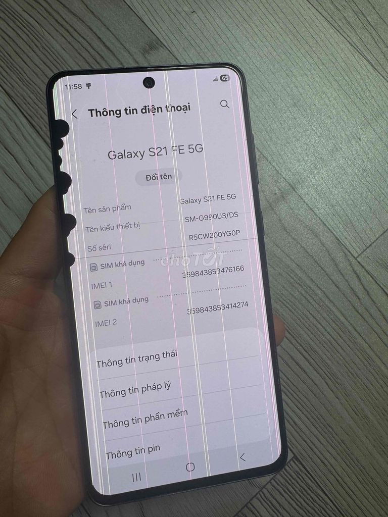Samsung Galaxy S21 FE Đen 128GB. Mua bán Điện thoại tại Quận 3 Tp Hồ Chí Minh được đăng bởi giá lái hình 1