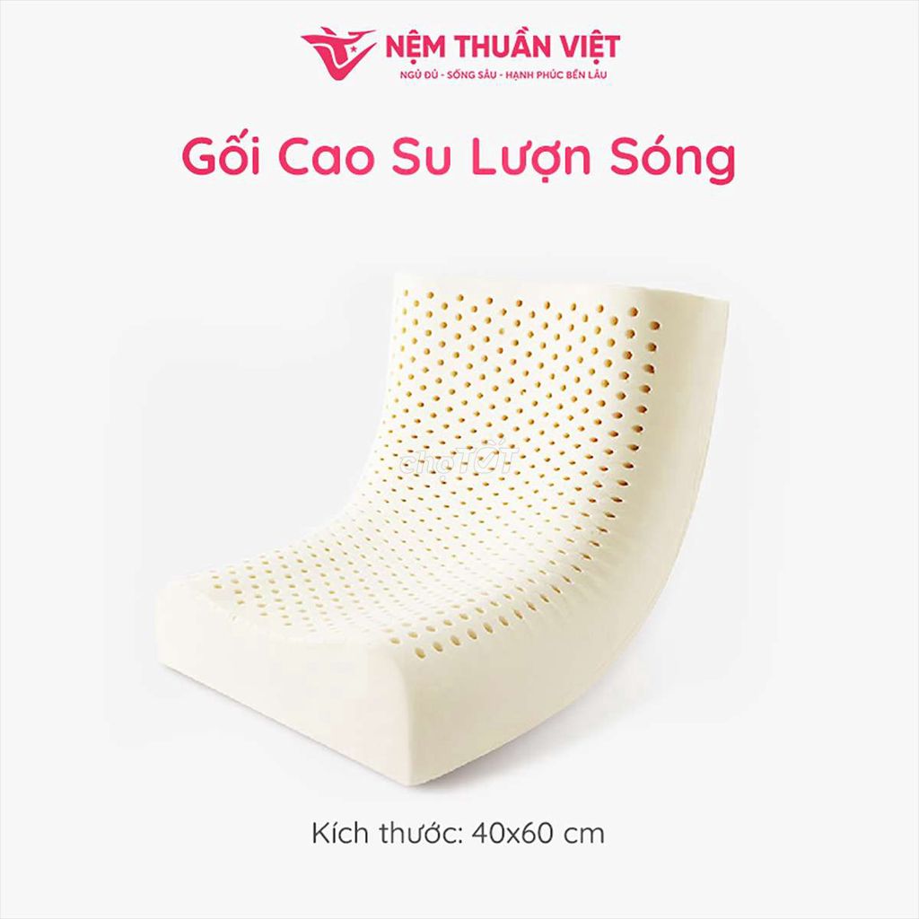 Thanh lý cặp gối cao su thiên nhiên lượn sóng