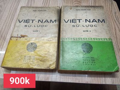 Bộ Việt Nam Sử Lược sách xưa xb 1971