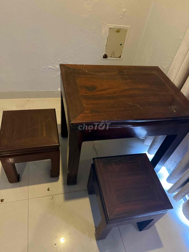 Bộ bàn trà Gỗ gõ Nâu. Mua bán Bàn ghế tại Thành phố Huế Thừa Thiên Huế được đăng bởi Giang Trí Đức hình 1