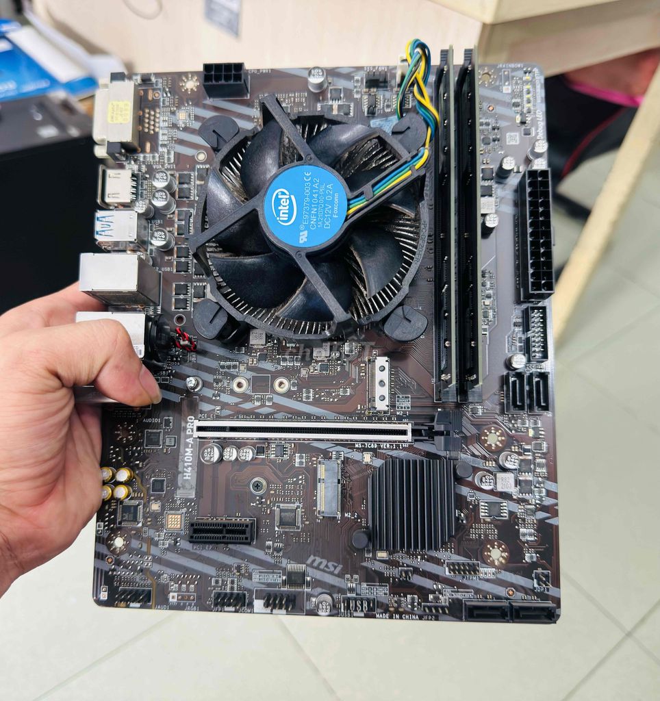 Main MSI H410M-A PRO, i3 10100F, Ram 8GB/2666. Mua bán Linh kiện (RAM, Card...) tại Quận 12 Tp Hồ Chí Minh được đăng bởi Anh Tuan hình 1