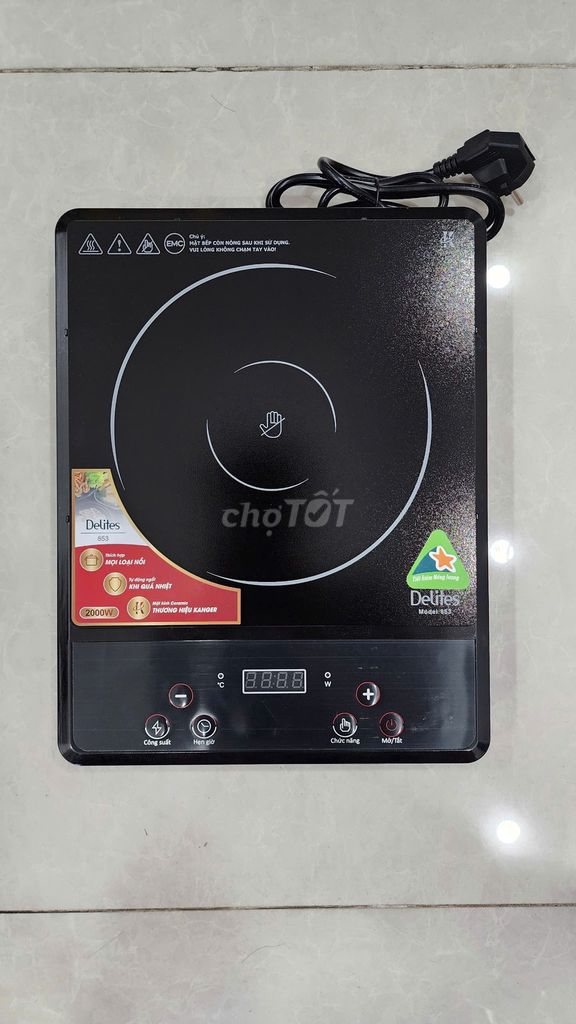 Bếp hồng ngoại Delites 853 hàng tgdd, nóng nhanh.