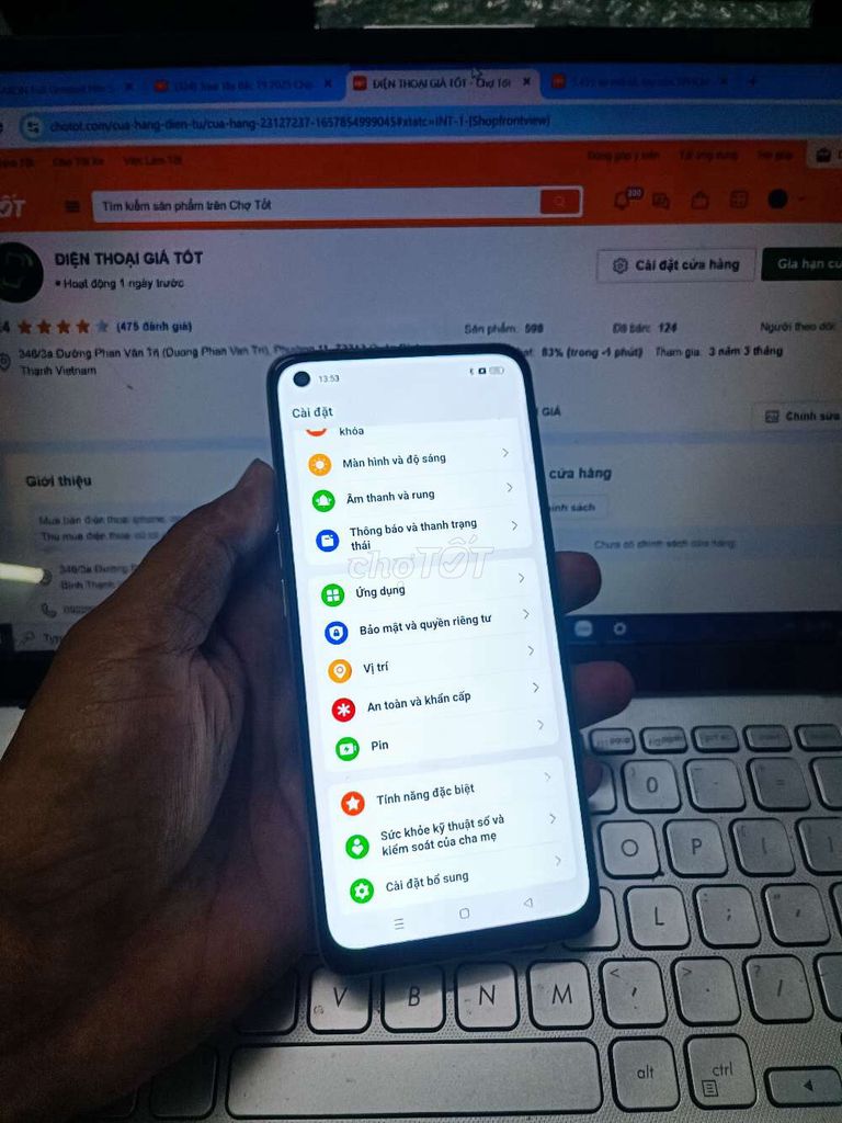 OPPO RENO 8 5G 8GB.256GB DIMENSITY 1300 PIN 4500. Mua bán Điện thoại tại Quận Bình Thạnh Tp Hồ Chí Minh được đăng bởi Dân Mobile hình 3