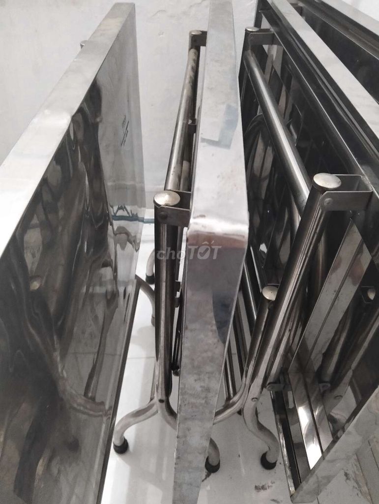 Bàn ăn Inox Bạc Hiện đại Dễ lau chùi. Mua bán Bàn ghế tại Huyện Bình Chánh Tp Hồ Chí Minh được đăng bởi Phòng PQ hình 1