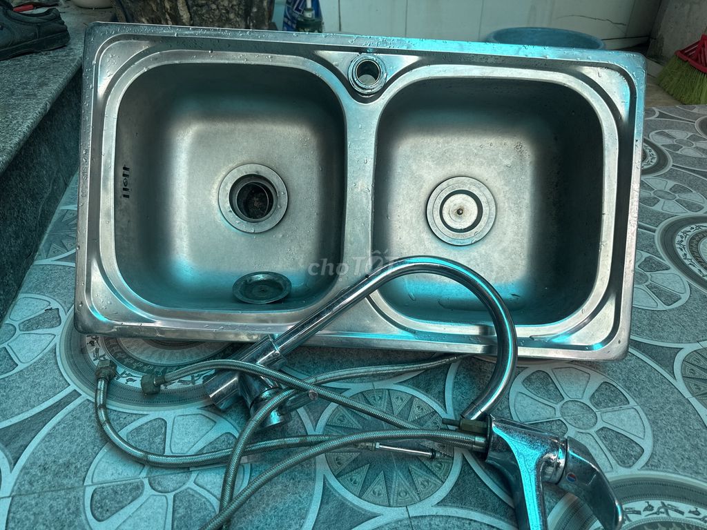 Bồn rửa chén Inox Bạc đã sử dụng. Mua bán Thiết bị vệ sinh, nhà tắm tại Thành phố Thái Bình Thái Bình được đăng bởi việt hình 1