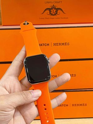 Apple Watch Hermes Seri4-44mm Thép Trắng Esim