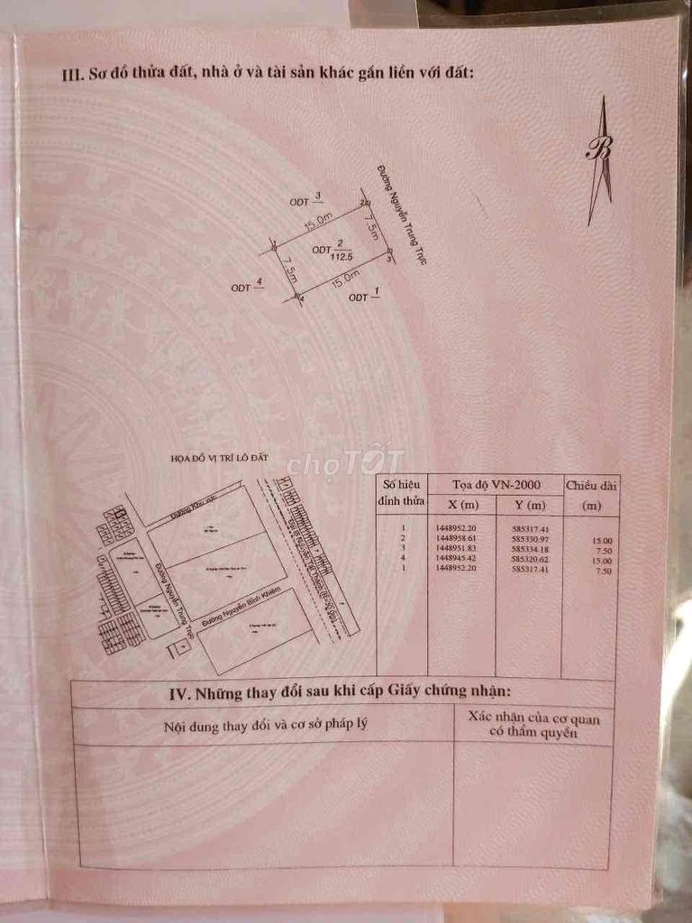 BÁN NHÀ MẶT TIỀN. SỞ HỮU HỢP ĐỒNG ĐIỆN MẶT TRỜI 20 NĂM