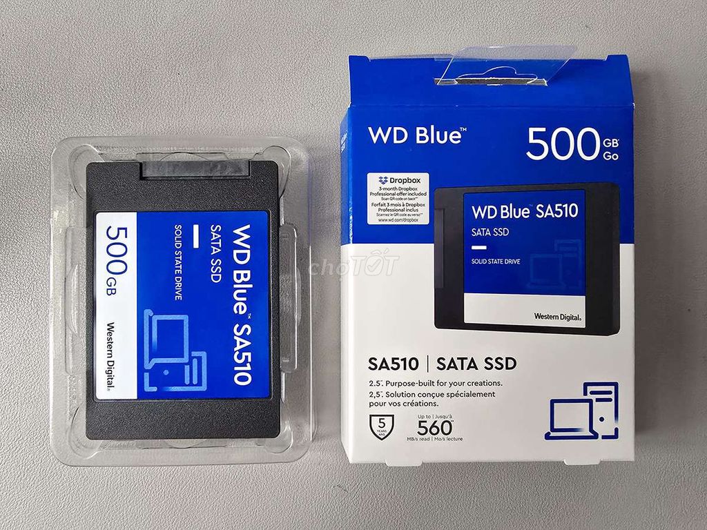 SSD 2.5 inch WD Blue 500GB mới - chính hãng