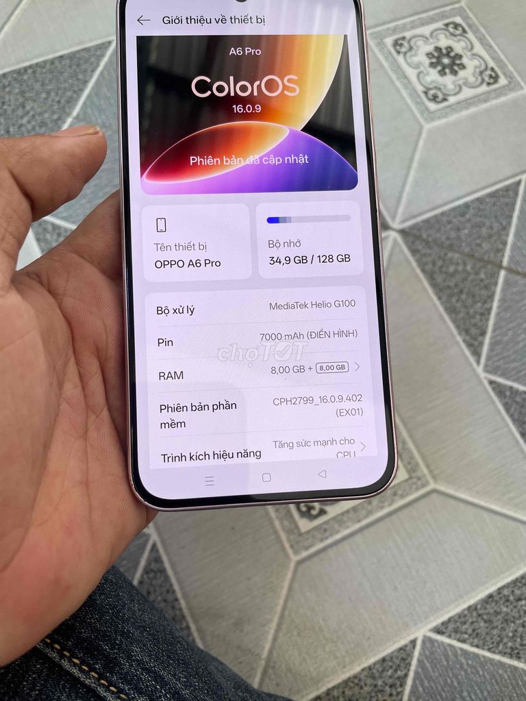 Oppo A6 Pro 128GB Hồng. Mua bán Điện thoại tại Quận Liên Chiểu Đà Nẵng được đăng bởi huna anh hình 1