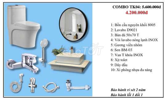 COMBO TBVS 10MÓN CAO CẤP GIÁ RẺ