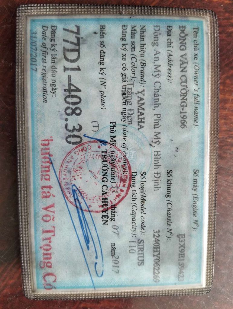 Thanh lý xe Yamaha Sirius 2017. Mua bán Xe máy tại Thành phố Dĩ An Bình Dương được đăng bởi câm đô kim ngoc QL1A  hình 4