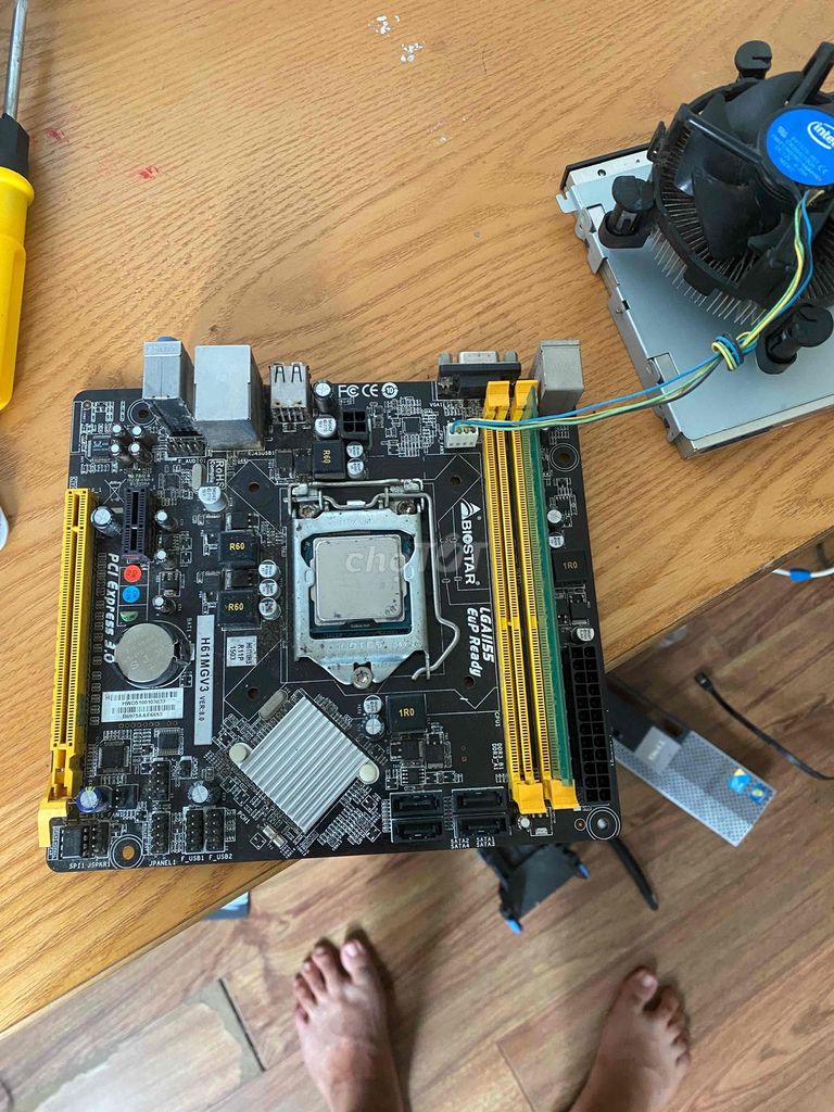 Bo mạch chủ Biostar H61MGV3 LGA1155. Mua bán Linh kiện (RAM, Card...) tại Quận Hoàng Mai Hà Nội được đăng bởi Đức Lâm hình 1