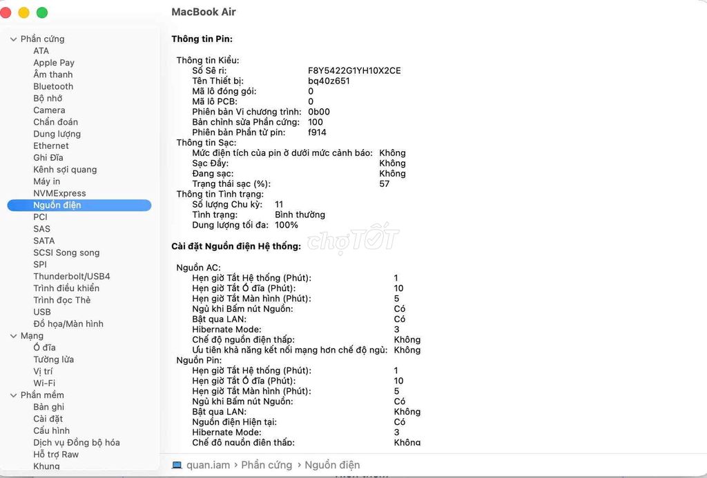 Apple MacBook Air M2 16GB/256GB Gần như mới. Mua bán Laptop tại Quận Gò Vấp Tp Hồ Chí Minh được đăng bởi Quân hình 1