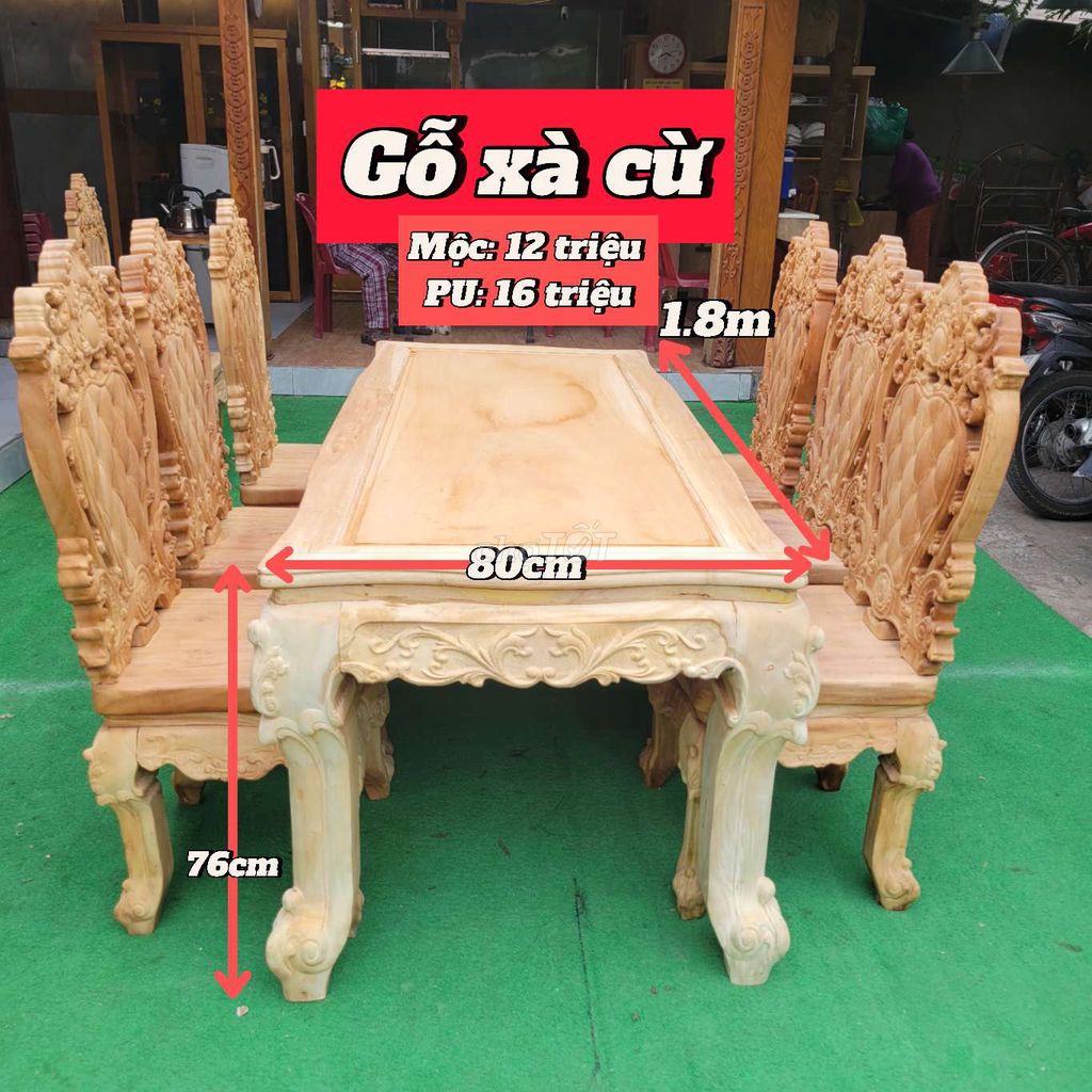 Bộ gỗ tràm, mộc xà cừ