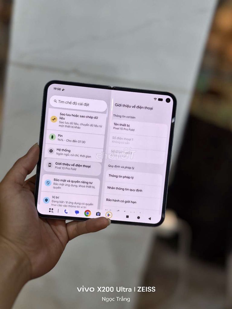 Google Pixel Fold Xám Điện thoại gập. Mua bán Điện thoại tại Quận 10 Tp Hồ Chí Minh được đăng bởi Trắng hình 1