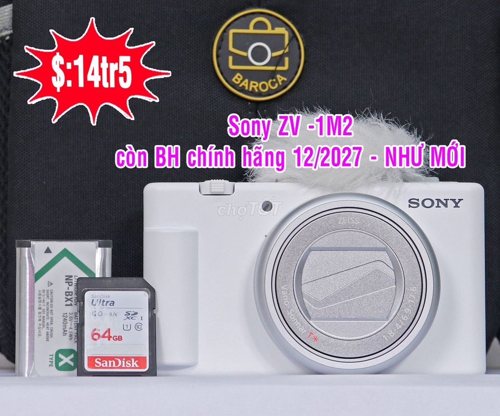 Sony ZV-1M2 NHƯ MỚI, còn BH chính hãng đến 12/2027. Mua bán Máy ảnh, Máy quay tại Quận 4 Tp Hồ Chí Minh được đăng bởi Mai Ngọc Chinh hình 1