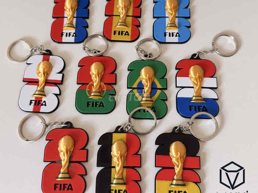 Móc khóa nhựa World Cup nhiều màu. Mua bán Sở thích khác tại Quận Bắc Từ Liêm Hà Nội được đăng bởi Vinh hình 1