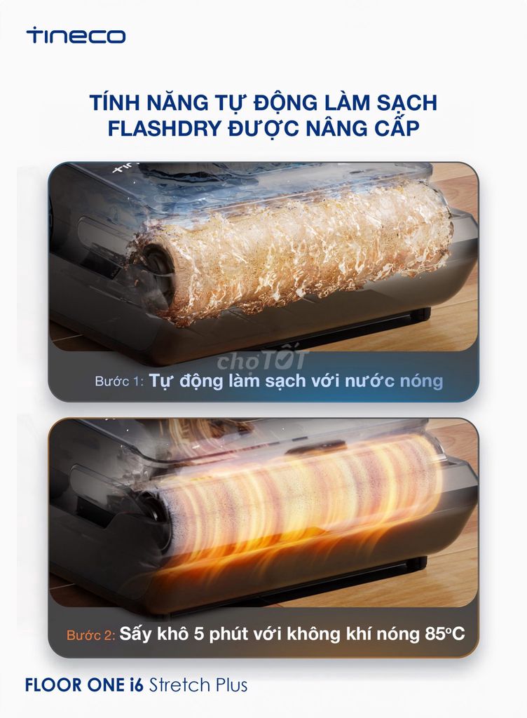 Máy hút bụi  Tineco Floor One i6 Stretch Plus. Mua bán Thiết bị vệ sinh, nhà tắm tại Quận Cẩm Lệ Đà Nẵng được đăng bởi Kieu Thuy hình 1
