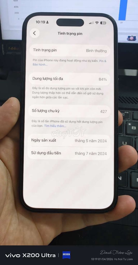 Apple iPhone 15 128GB Đen. Mua bán Điện thoại tại Quận Nam Từ Liêm Hà Nội được đăng bởi  Danh Trâm hình 1