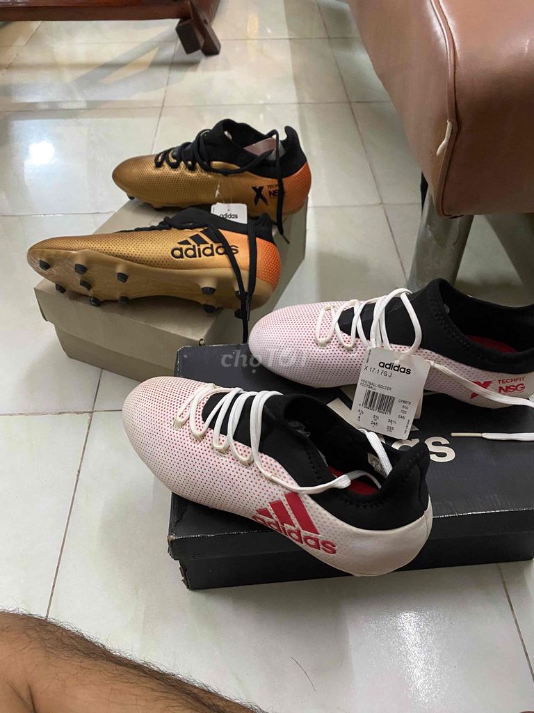 Giày đá bóng Adidas Nam Vàng đồng, Trắng
