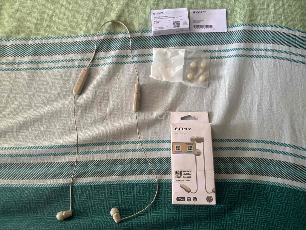 Pass nhanh tai nghe Sony WI-C100 Fullbox. Mua bán Tivi, Âm thanh tại Huyện Bình Chánh Tp Hồ Chí Minh được đăng bởi Khoa Phạm hình 1