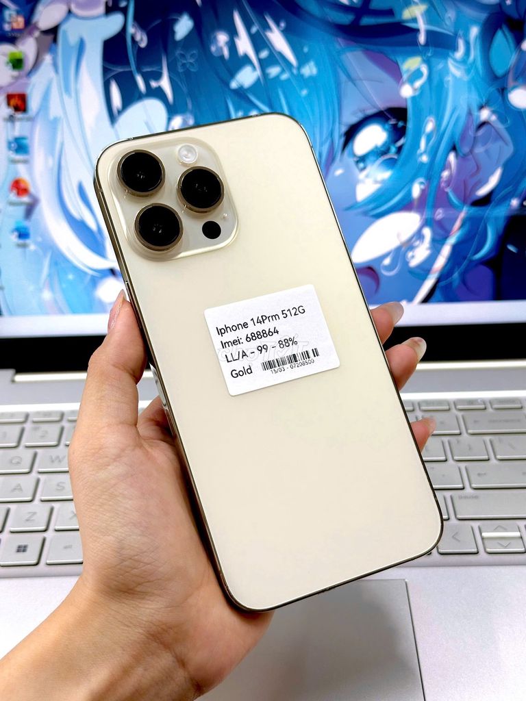 Iphone 14ProMax 512G Gold silver Máy đẹppin zin 8x. Mua bán Điện thoại tại Quận Liên Chiểu Đà Nẵng được đăng bởi Gia Minh Shop hình 1
