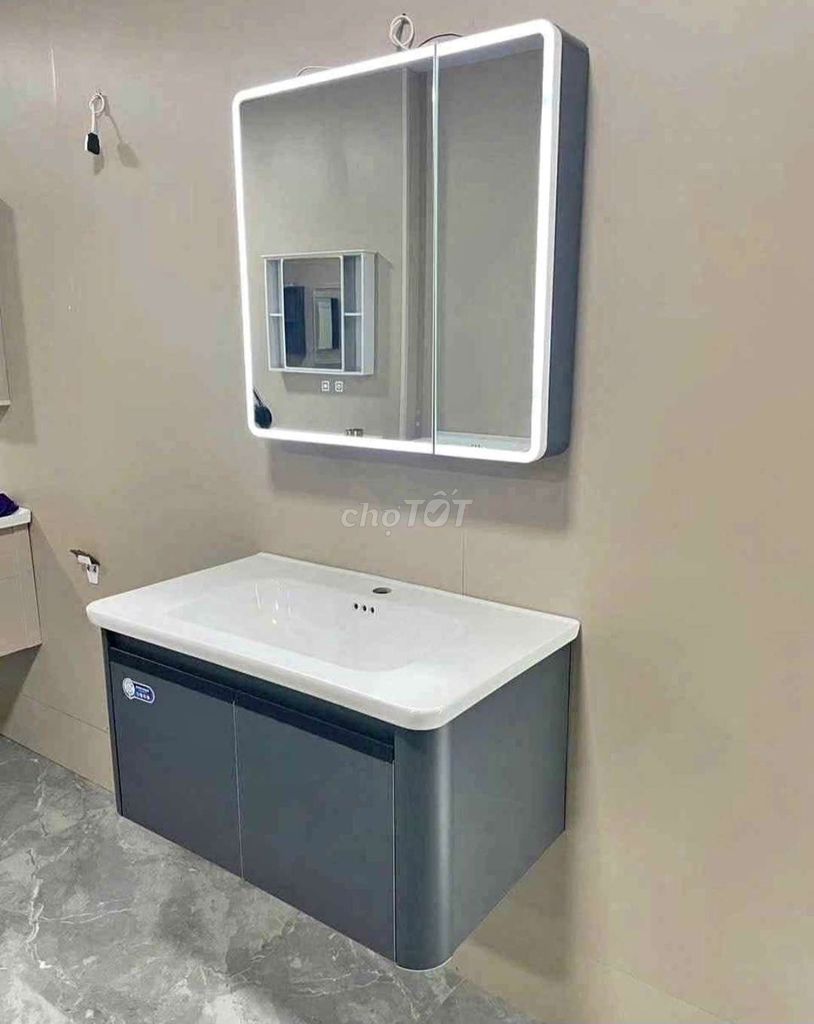 TỦ LAVABO GƯƠNG ĐÈN LED SẤY KÍNH