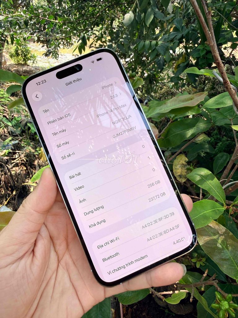 Apple iPhone 14 Pro Max 256GB trắng zin áp đẹp ken. Mua bán Điện thoại tại Quận Ninh Kiều Cần Thơ được đăng bởi trần văn mai hình 1