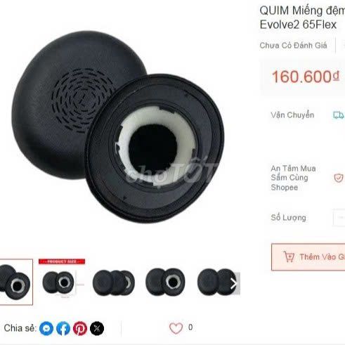 ốp đệm tai nghe Evolve2 65Flex. Mua bán Phụ kiện thời trang khác tại Thành phố Dĩ An Bình Dương được đăng bởi hàng mới thanh lý 1 nữa giá hình 1